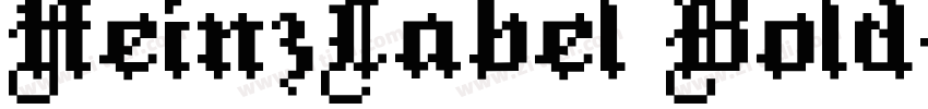 HeinzLabel Bold字体转换